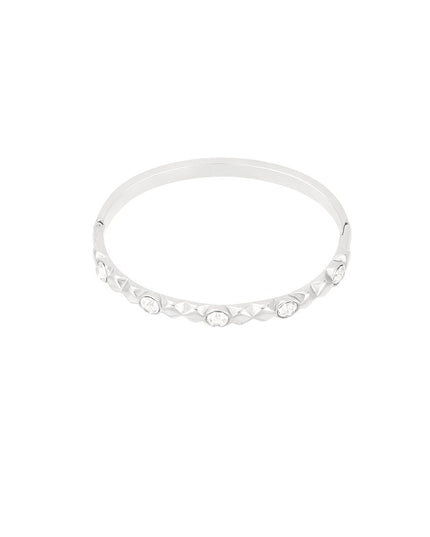 diamond relief bangle