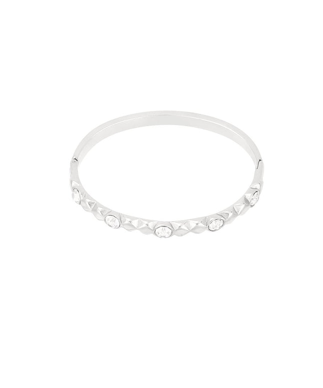 diamond relief bangle
