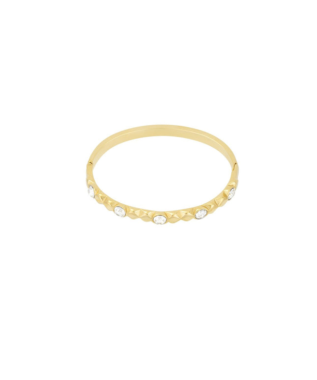 diamond relief bangle