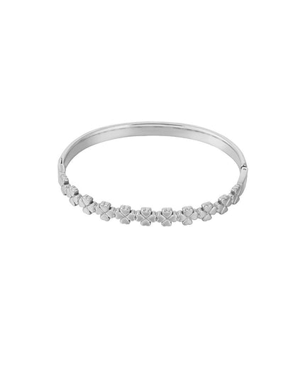 floral charm bangle