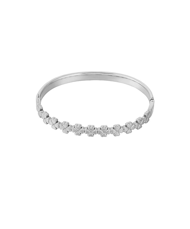 floral charm bangle