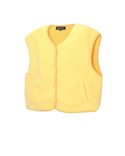 Fluffy gilets met knopen