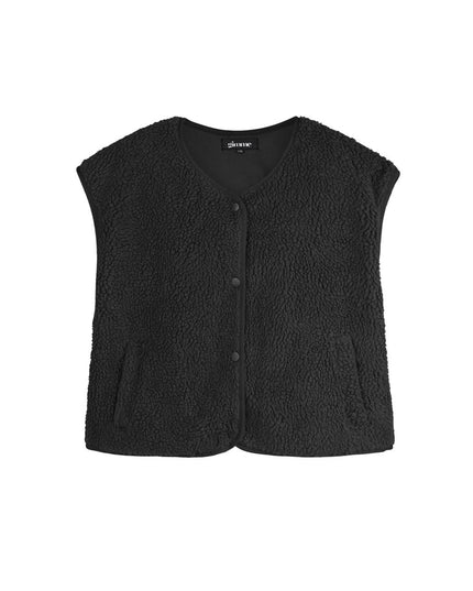 Fluffy gilets met knopen