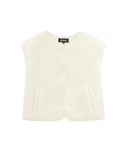 Fluffy gilets met knopen