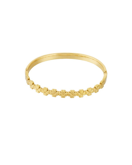 floral charm bangle