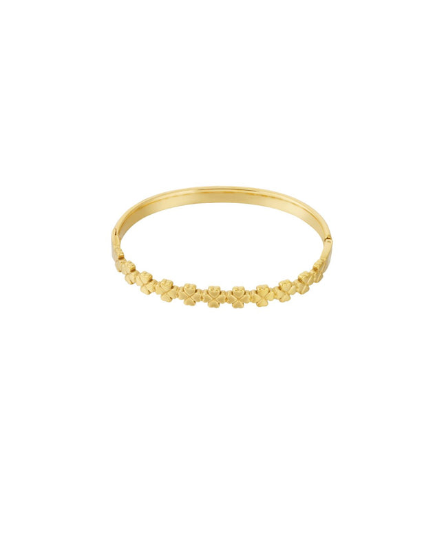 floral charm bangle