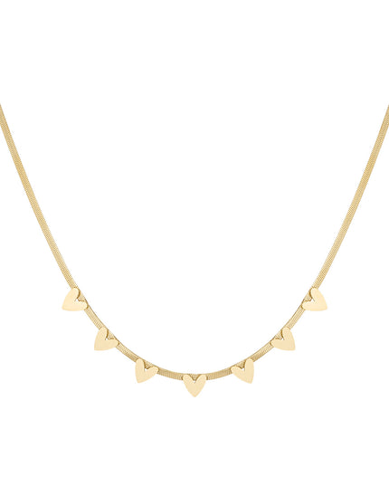 Snake hartjes ketting
