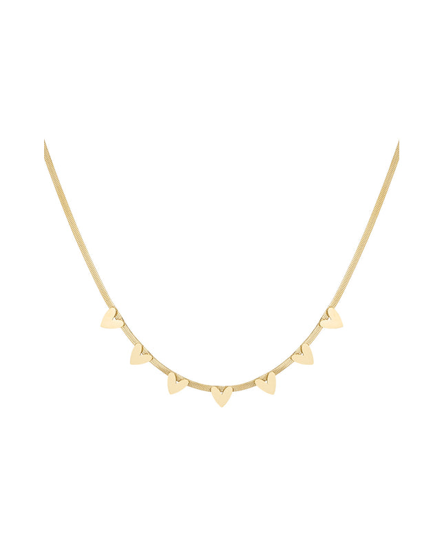 Snake hartjes ketting