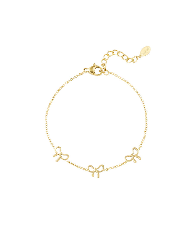 Fijne strikjes armband