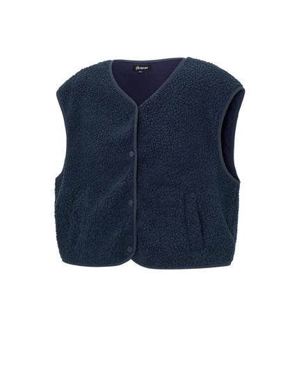 Fluffy gilets met knopen