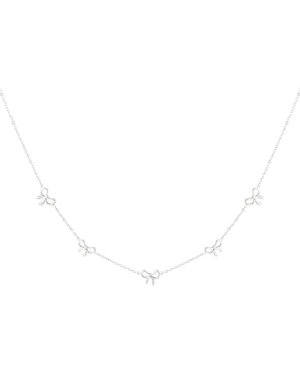 Simpele strikjes ketting