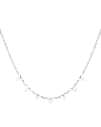 Snake hartjes ketting