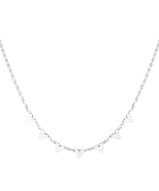 Snake hartjes ketting
