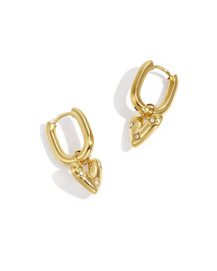 Diamant Hart Oorbellen