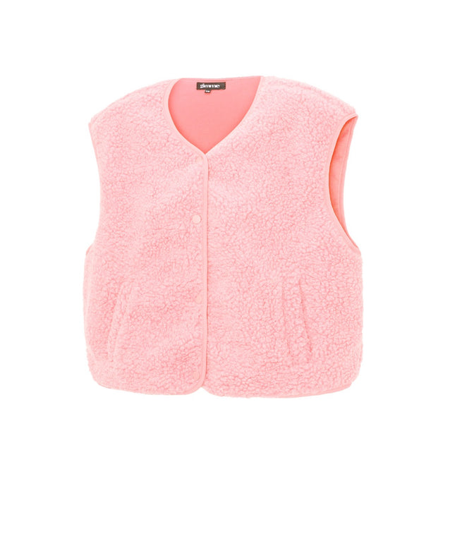 Fluffy gilets met knopen
