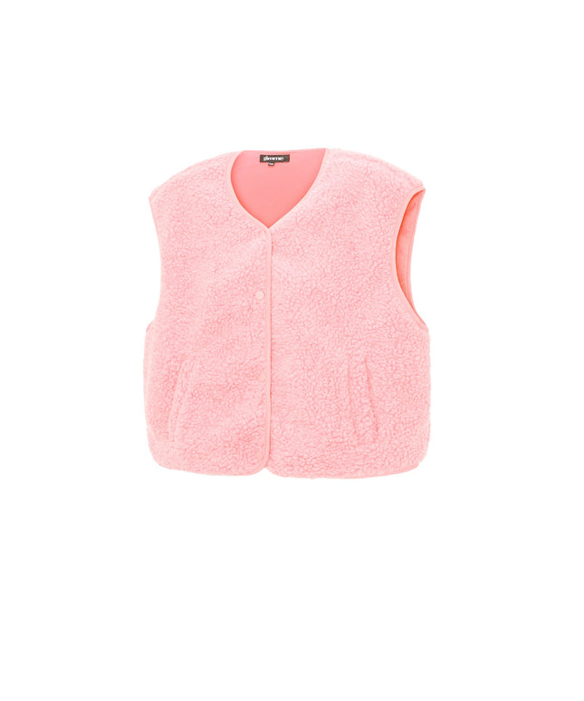 Fluffy gilets met knopen