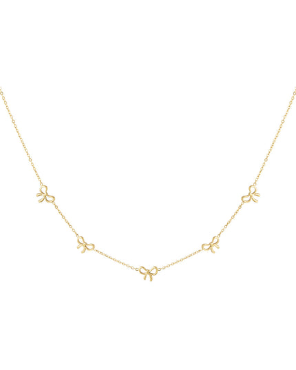 Simpele strikjes ketting