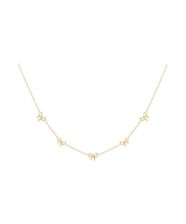 Simpele strikjes ketting