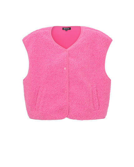Fluffy gilets met knopen